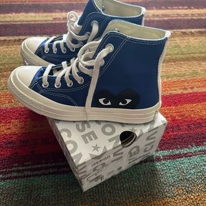 Blue Converse x Comme des Garçons PLAY Chuck 70